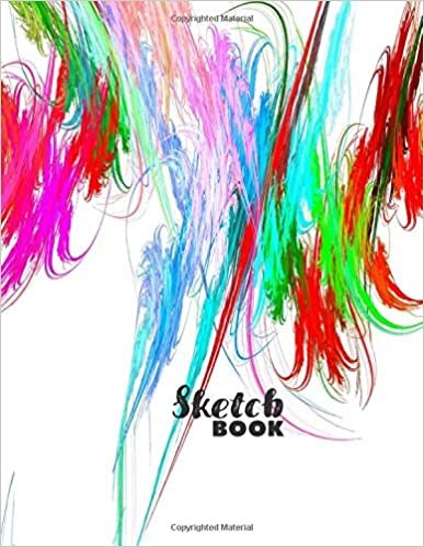 Sketch Book: Notebook for Drawing, Writing, Painting, Sketching or Doodling, 110 Pages, 8.5x11 (Premium Abstract Cover vol.34) indir