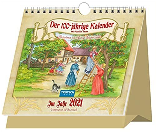 Aufstellkalender "Der Hundertjährige Kalender" 2021: 15 x 13 cm indir