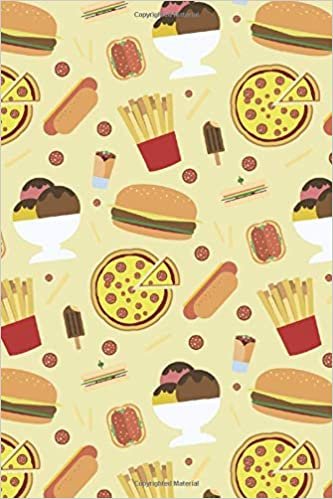 Junk Food: 6x9 Lined Writing Notebook Journal, 120 Pages