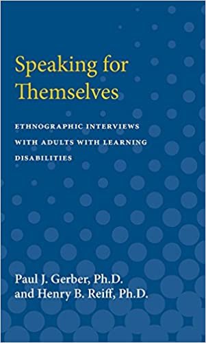 Speaking for Themselves: Ethnographic Interviews With Adults With Learning Disabilities indir