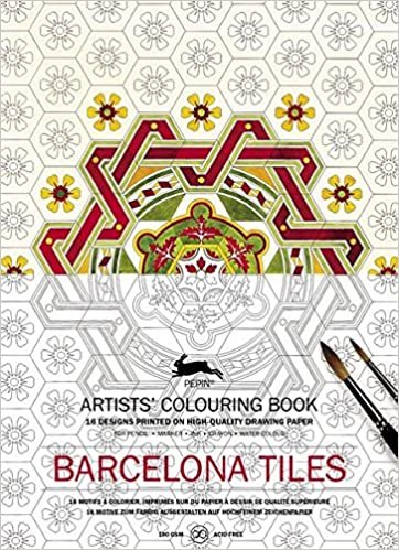 Barcelona Tiles: Artists' Colouring Book (Multilingual Edition) (Artists' Colouring Books) indir