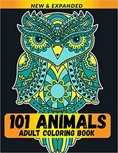 101 Animals Adult Coloring Book: Stress Relieving Animals Designs indir