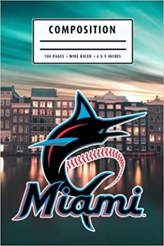 Composition : Miami Marlins Notebook- To My Baseball Son , To My Baseball Dad - Baseball Notebook #23
