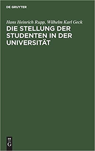 Die Stellung der Studenten in der Universität