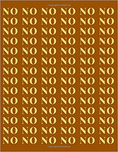 NO: Say NO! A Notebook for contesters. For everyone who want to make use of dotted backround. (Dotts Matter, Band 41)