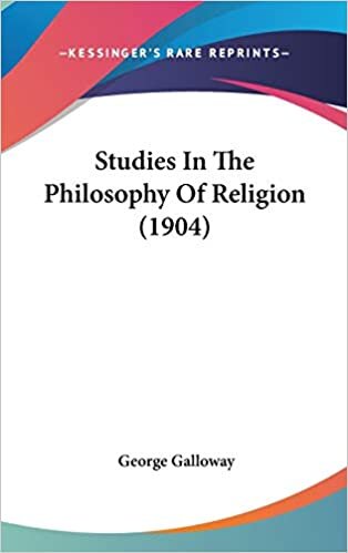 Studies In The Philosophy Of Religion (1904) indir