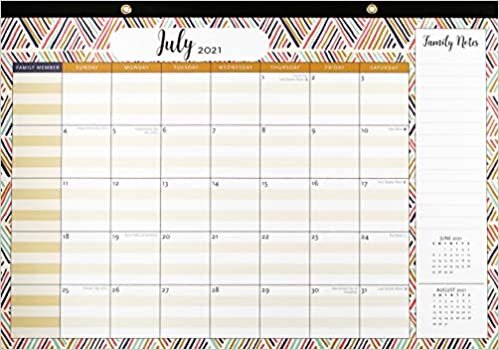 Family 2022 Calendar Pad With Bonus Stickers (Desk Calendar Pad)