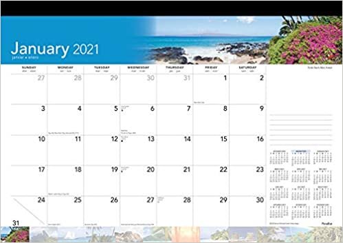 indir   Paradise 2021 Desk Pad Calendar tamamen