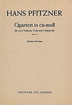 Streichquartett cis-Moll: op. 36. Streichquartett. Studienpartitur.