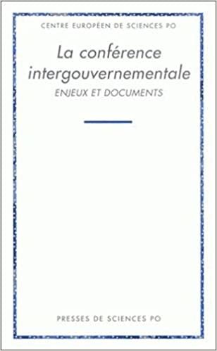La conférence intergouvernementale (ACADEMIQUE)