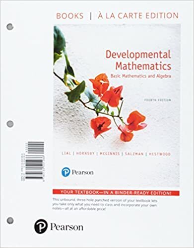 Developmental Mathematics: Basic Mathematics and Algebra, Books a la Carte Edition Plus Mylab Math -- 24 Month Access Card Package