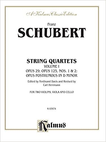 String Quartets, Vol 1: Op. 29; Op. 125, Nos. 1 & 2; Op. Posth. in D Minor