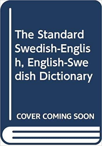 The Standard Swedish-English, English-Swedish Dictionary
