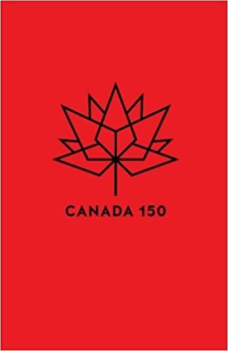 Canada 150: Journal Lined Writing Notebook Red
