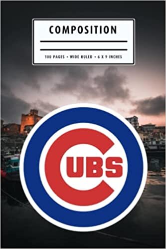 Weekly Planner Composition : Chicago Cubs Notebook- To My Baseball Son , To My Baseball Dad - Baseball Notebook #17