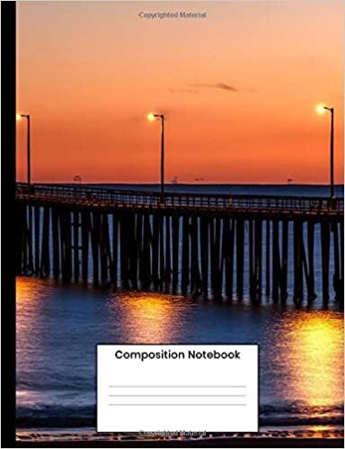 Composition Notebook: Pismo Beach Composition Book, Writing Notebook Gift For Men Women s 120 College Ruled Pages indir