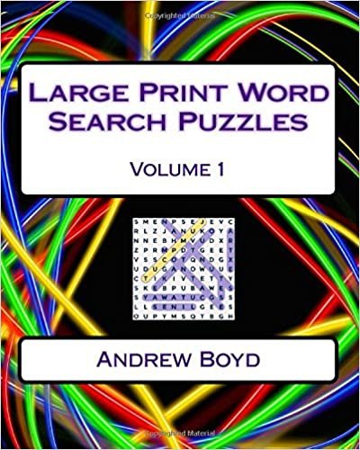 Large Print Word Search Puzzles: Volume 1