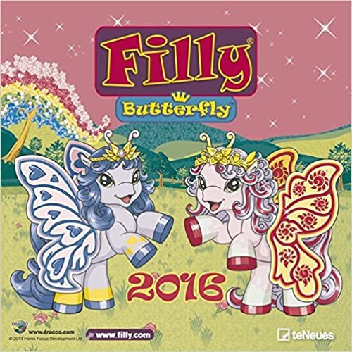 Filly 2016 - Grid Calendar Kids Character Calendar - 30 x 30 cm