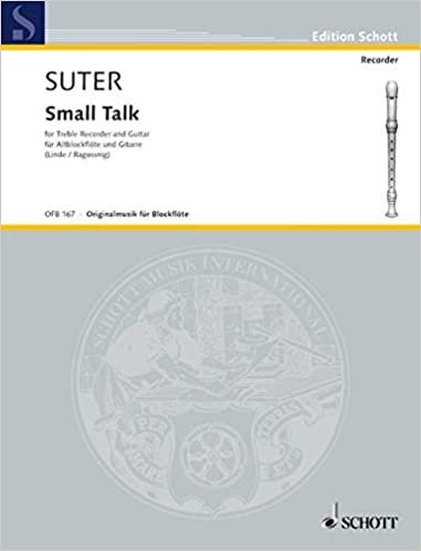 Small Talk: Alt-Blockflöte und Gitarre. Spielpartitur. (Edition Schott)