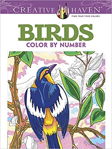 Creative Haven Birds Color by Number Coloring Book (Creative Haven Coloring Books) indir
