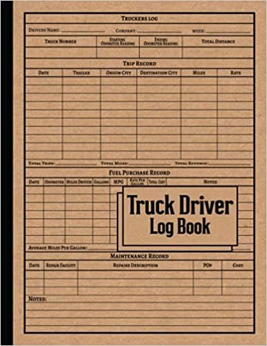 Truckers Log Book with Fuel: Truck Driver Record Book. Truck Driver Log Book. Truck Driver Log Journal. Truck Driver Organizer. Driver's Log Book. ... Log Truck Driver. Driver Daily Log Book.