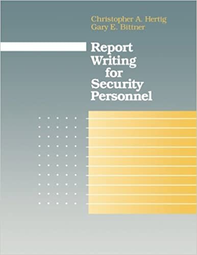 Report Writing for Security Personnel