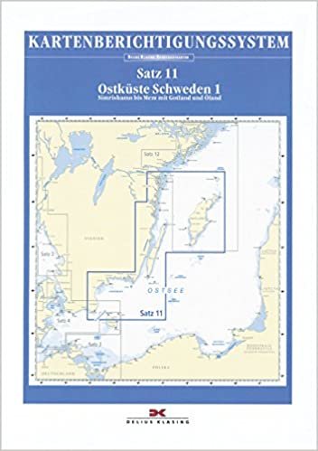 Berichtigung Sportbootkarten Satz 11: Ostküste Schweden 1 (2020): Simrishamn bis Mem mit Gotland und Öland