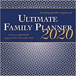 Ultimate Family Planner 17-Full Month August 2019 to December 2020 Calendar