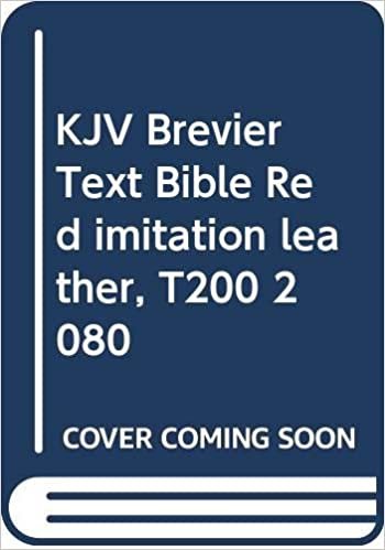 KJV Brevier Text Bible Red imitation leather, T200 2080