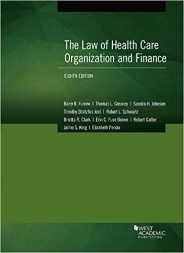 The Law of Health Care Organization and Finance (American Casebook Series)