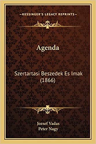 Agenda: Szertartasi Beszedek Es Imak (1866) indir