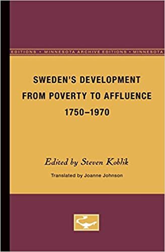Sweden's Development From Poverty to Affluence, 1750-1970 indir