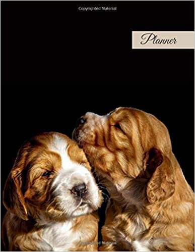 2021-2022 18 Months Planner: Monthly and Weekly Calendar with Birthday Reminder & Contacts, Organizer for Animal Lovers & Pet Rescue Volunteers, Gift ... Dogs Fans – Cute Puppy, Funny Cocker Spaniel