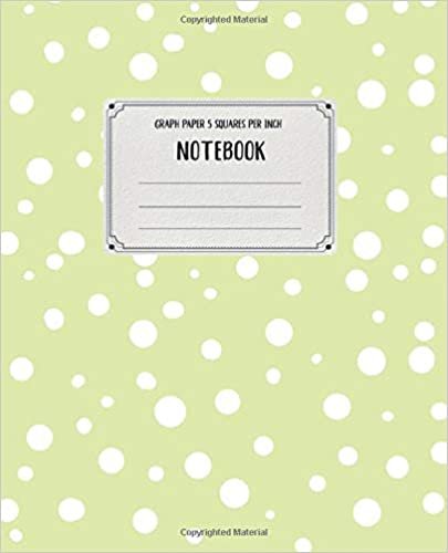 Graph Paper 5 Squares per Inch Notebook: Quad Ruled Composition Book - Math, Science & Engineering for Kids, Students, Adults - 100 sheets - 7.5” x 9.25” indir