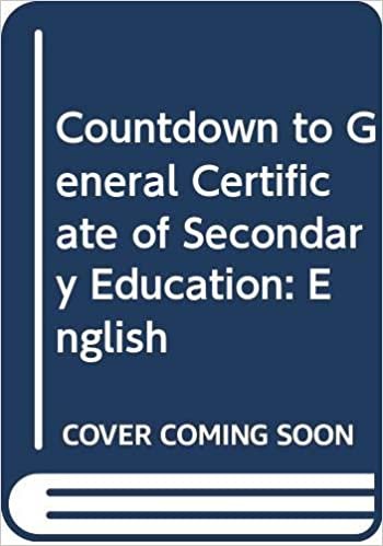 Countdown to General Certificate of Secondary Education: English
