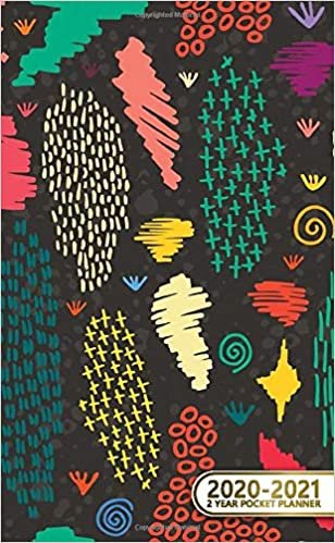2020-2021 2 Year Pocket Planner: Pretty Two-Year Monthly Pocket Planner and Organizer | 2 Year (24 Months) Agenda with Phone Book, Password Log & Notebook | Colorful Tribal & Boho Print