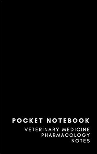 Pocket Notebook Veterinary Medicine Pharmacology: 8x5 Softcover Lined Memo Field Note Book Journal Small