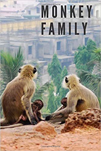 Monkey Family: Notebook with Animals for Kids, Notebook for Drawing and Writing (110 Pages, Unlined, 6 x 9) (Animal Notebook) indir