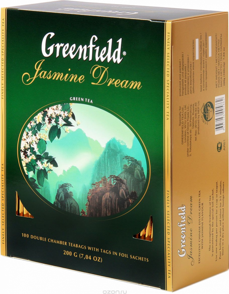 Чай ТМ Greenfield Jasmine Dream 100 пакетов