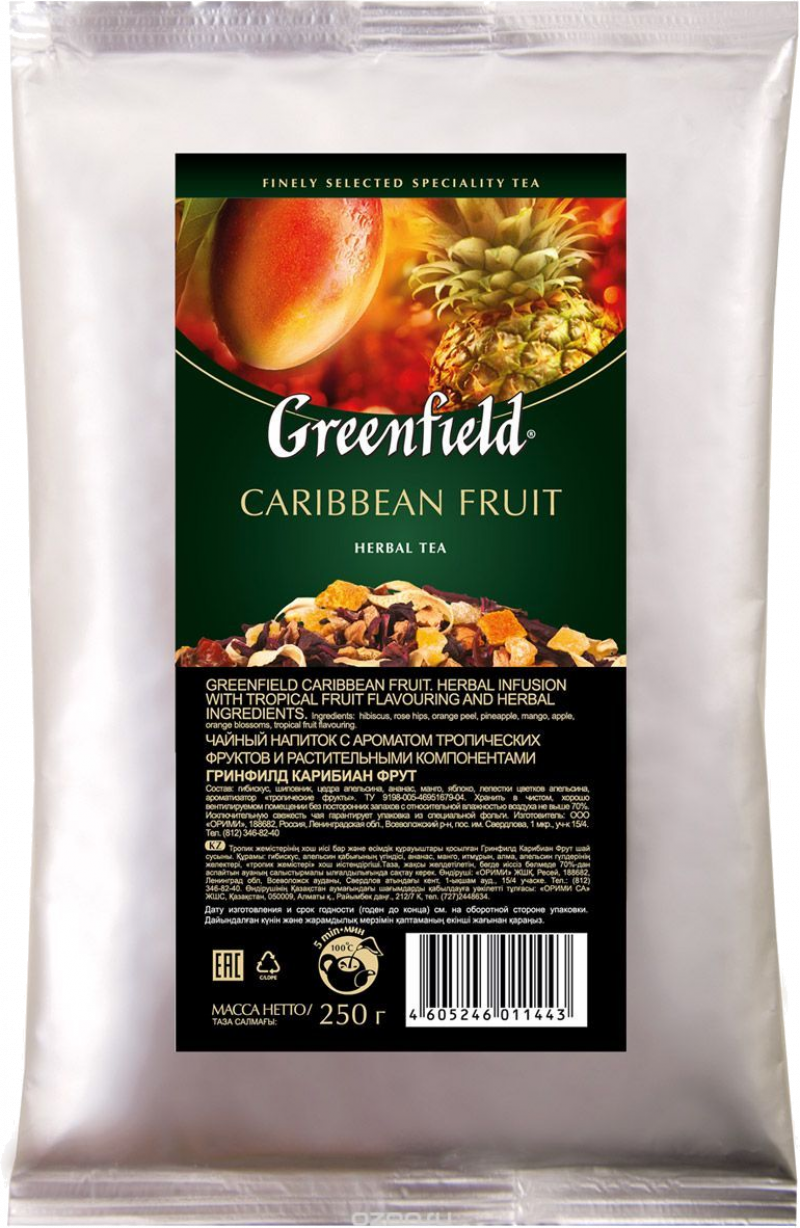 Чай ТМ Greenfield фруктовый Карибиан Фрут 250г