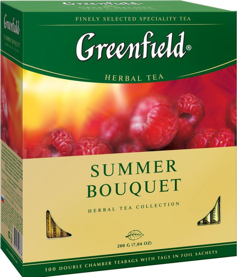 Чай ТМ Greenfield Summer Bouquet травяной 100 пакетов