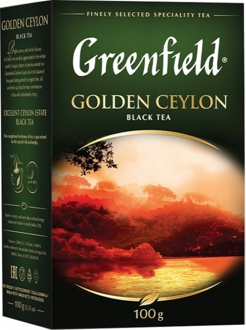 Чай ТМ Greenfield Голден Цейлон 100г