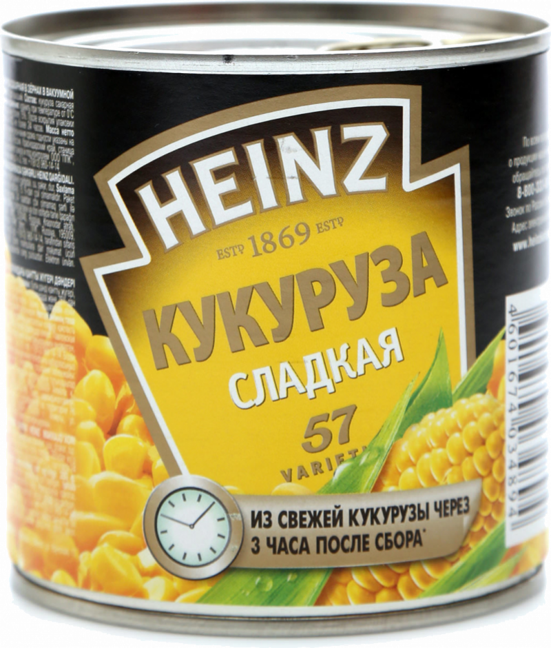Кукуруза ТМ Heinz сахарная 340мл