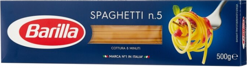 Макаронные изделия ТМ Barilla Спагетти №5 Spaghetti 0,5кг