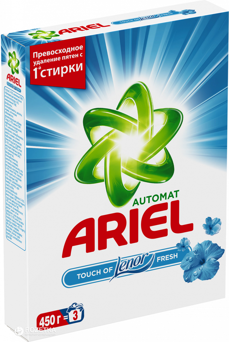 Порошок стиральный ТМ Ariel Avtomat 2в1 Ленор эффект 450г