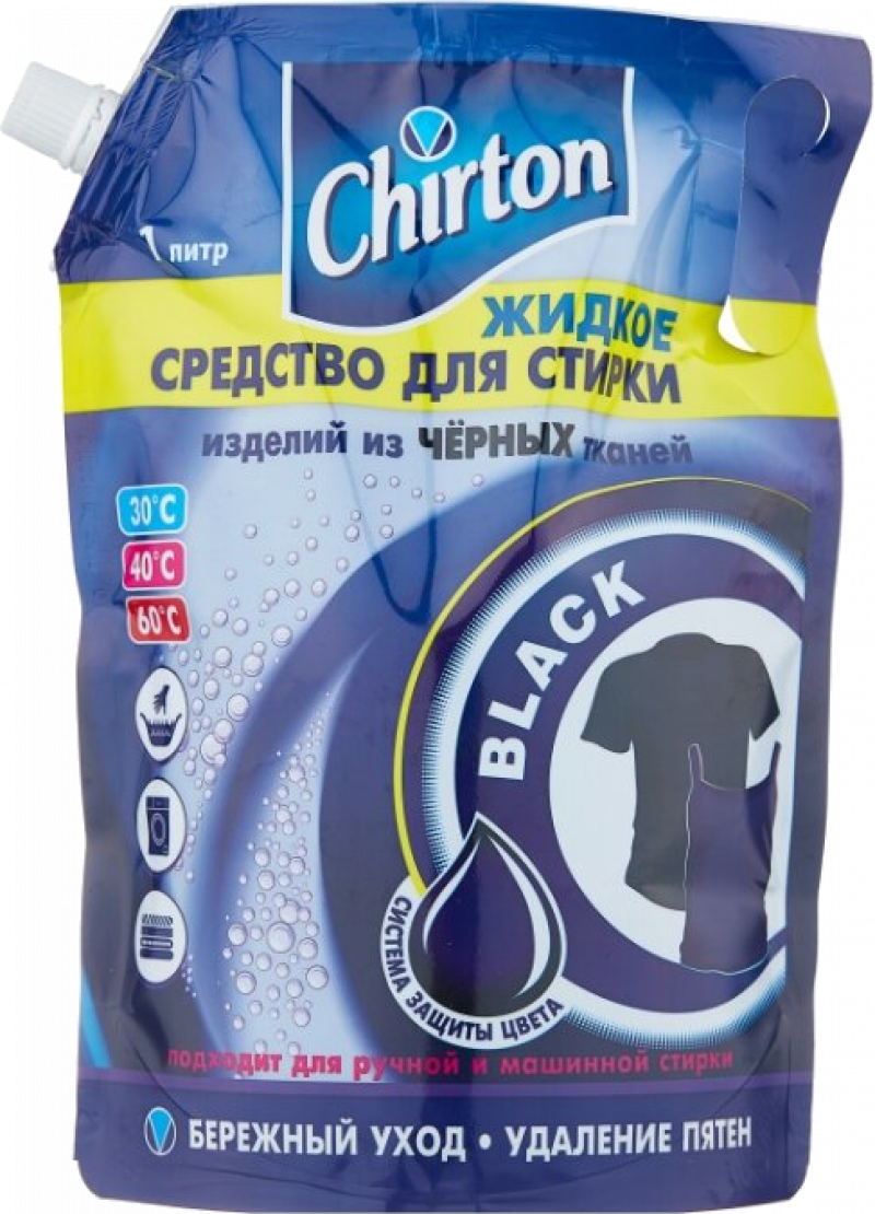 Жидкость для стирки ТМ Chirton Black для черных тканей 1л