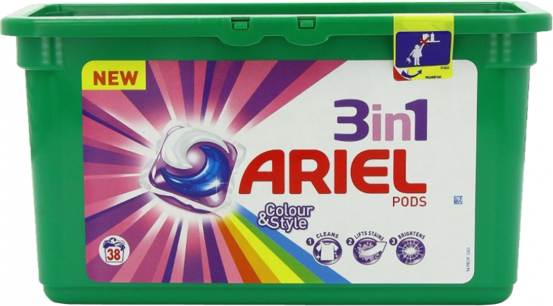 Капсулы для стирки ТМ Ariel автомат Color 3в1