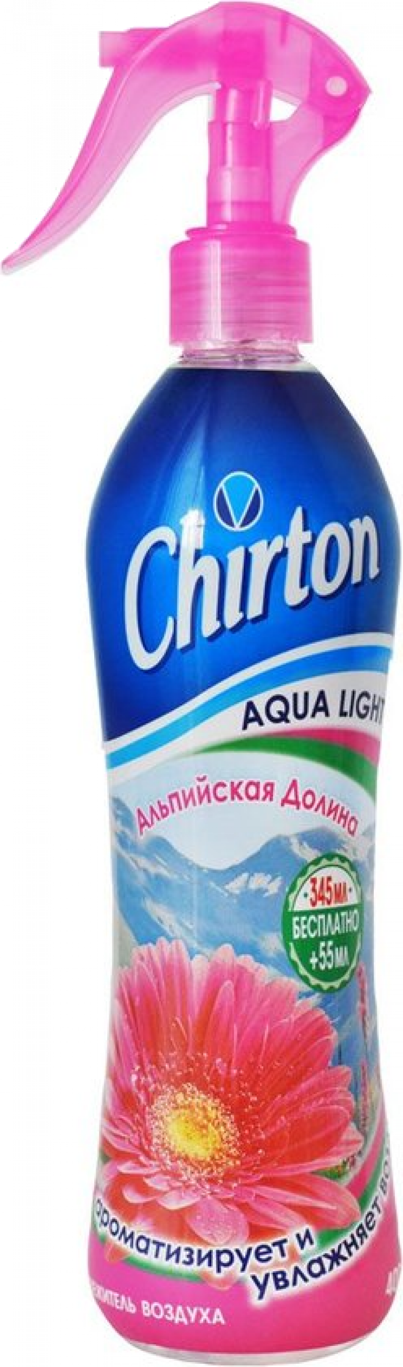 Освежитель воздуха ТМ Chirton Aqua Light альпийская долина 400мл