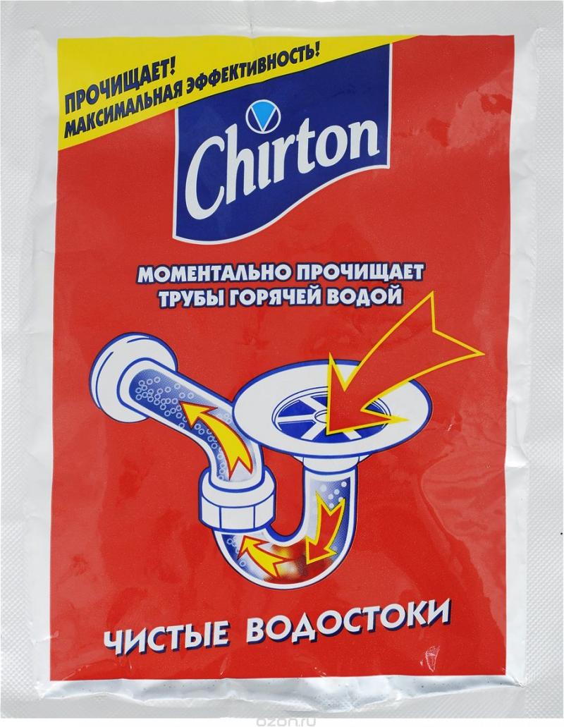 Средство для прочистки труб ТМ Chirton горячая вода 80г