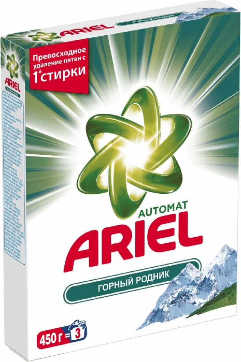 Порошок стиральный ТМ Ariel Avtomat Горный родник 450г